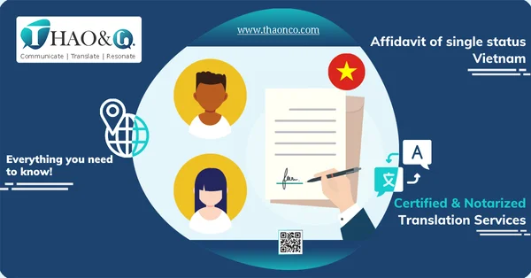 Affidavit of single status Vietnam​ - Thao & Co.