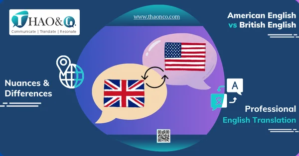 American English and British English - Thao & Co.