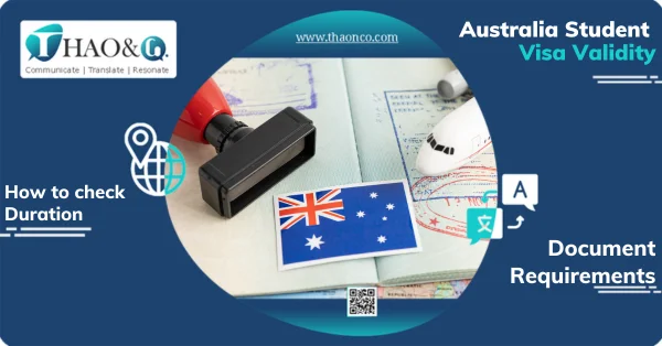 Australia Student Visa Validity - Thao & Co.