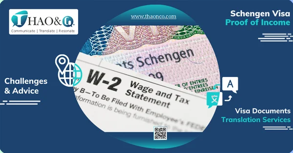 Proof of Income for Schengen Visa - Thao & Co.