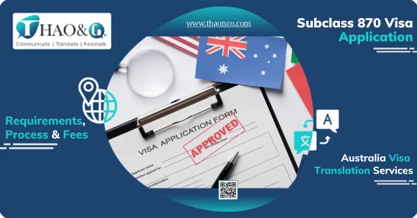 Subclass 870 Visa Application - Thao & Co.