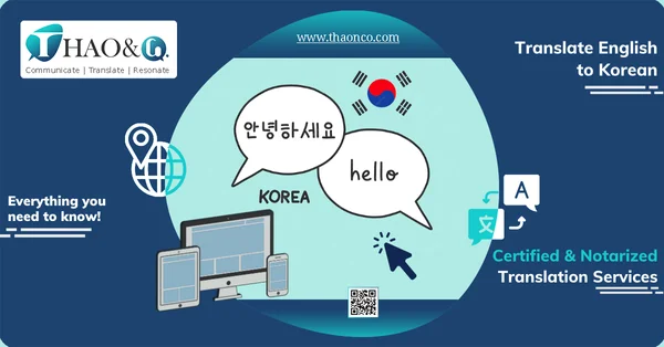 Translate English to Korean - Thao & Co.