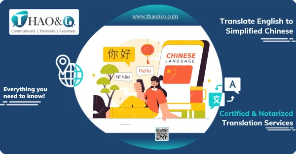 Translate English to Simplified Chinese - Thao & Co.