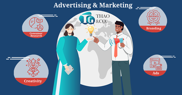 Thao & Company offers professional advertising and marketing translation services for slogans, taglines, ad copies, commercials, landing pages, and more.