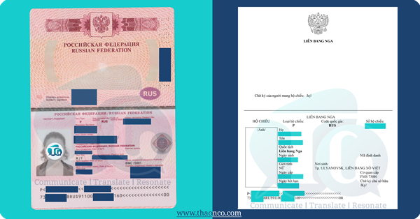 Professional Passport Translation - Thao & Co.