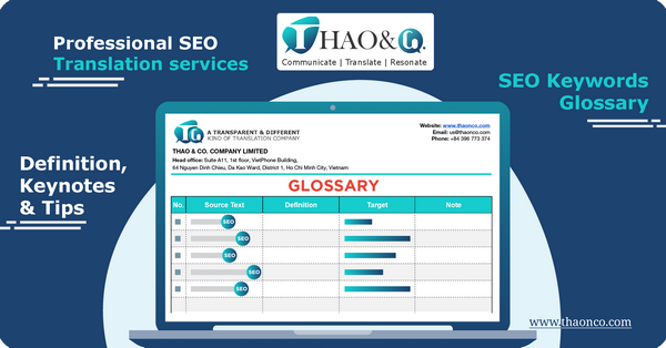 What is SEO Keyword Glossary? When to order this service for your Translation Project? - Thao & Co.