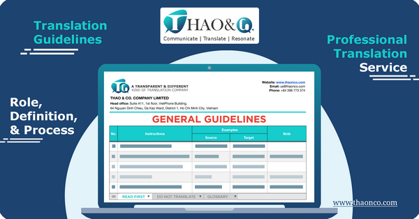 Translation Guidelines: What is it and when to need? - Thao & Co.