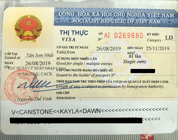 Vietnam Work Visa 1 - Thao & Co.