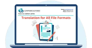 Thao & Co. 다양한 포맷의 파일을 위한 번역 서비스